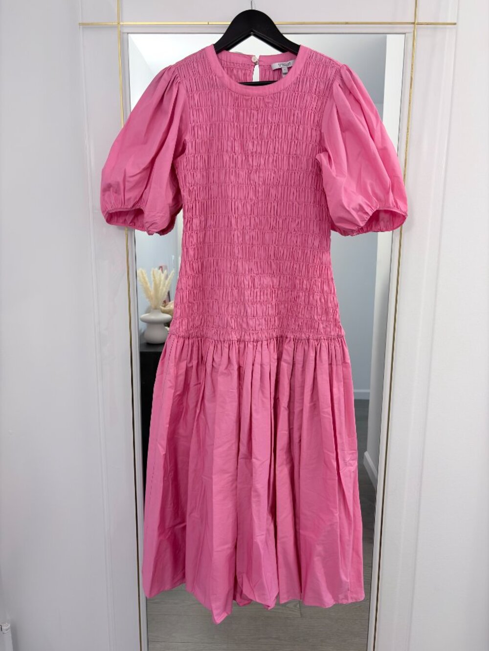 Derek Lam 10 Crosby Shirred cotton poplin midi dress - Picture 3 of 8